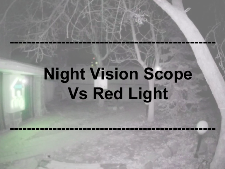 Night Vision Scope VS Red Light: What’s the Difference?